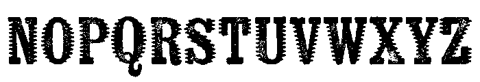 Kiln Serif Spiked Font UPPERCASE