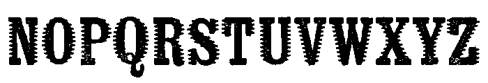 Kiln Serif Spiked Font LOWERCASE