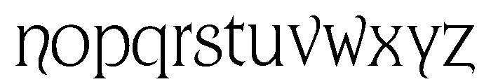 Kingsclere Regular Font LOWERCASE