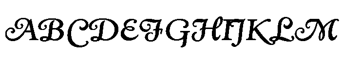 Kingsley Bold Italic Swash Font UPPERCASE