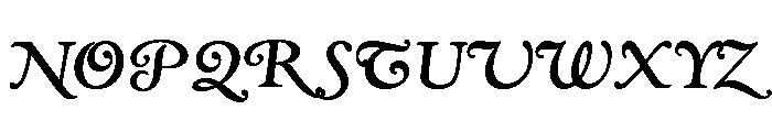 Kingsley Bold Italic Swash Font UPPERCASE