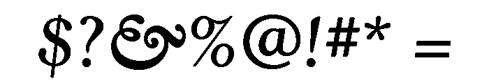 Kingsley Bold Italic Font OTHER CHARS