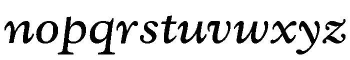 Kingsley Bold Italic Font LOWERCASE