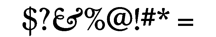Kingsley Bold Font OTHER CHARS
