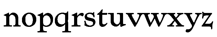 Kingsley Bold Font LOWERCASE