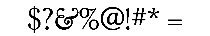Kingsley Light Font OTHER CHARS