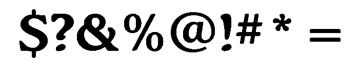 Kingsrow Bold Font OTHER CHARS