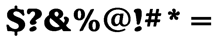 Kingsrow Extra Bold Font OTHER CHARS