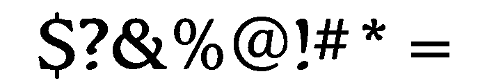 Kingsrow Medium Font OTHER CHARS