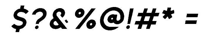 Kiona Bold Italic Font OTHER CHARS