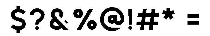 Kiona Bold Font OTHER CHARS