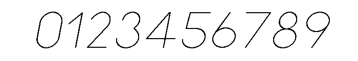 Kiona Light Italic Font OTHER CHARS