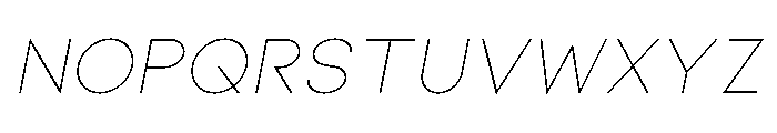 Kiona Light Italic Font LOWERCASE