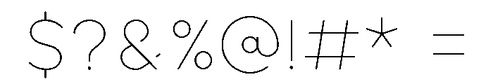 Kiona Light Font OTHER CHARS