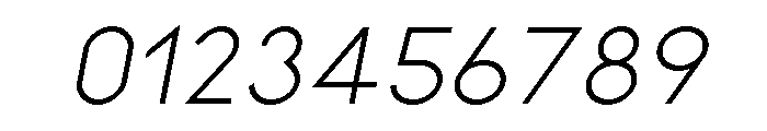 Kiona Regular Italic Font OTHER CHARS