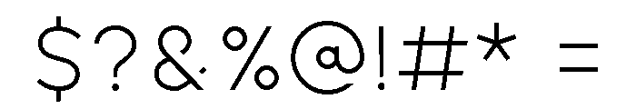 Kiona Regular Font OTHER CHARS