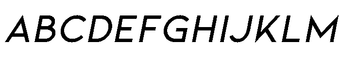 Kiona Semi Bold Italic Font UPPERCASE