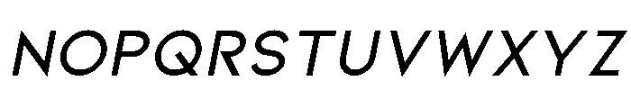 Kiona Semi Bold Italic Font UPPERCASE