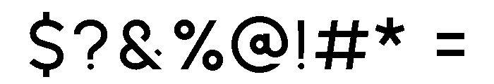 Kiona Semi Bold Font OTHER CHARS