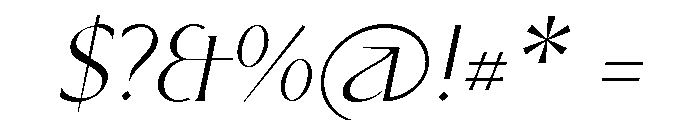 Kirkwall Regular Italic Font OTHER CHARS