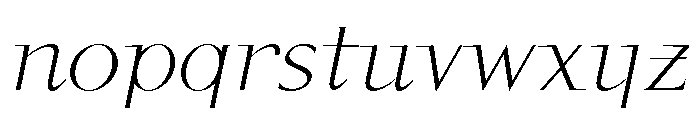 Kirkwall Regular Italic Font LOWERCASE