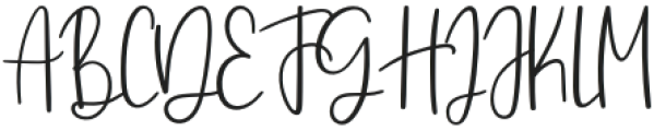 KJ Sign otf (400) Font UPPERCASE