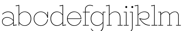 KK Outlet Two Thin Font LOWERCASE