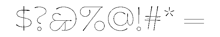 Klooster Heavy Font OTHER CHARS
