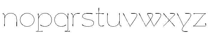 Klooster Heavy Font LOWERCASE