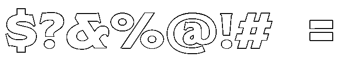 Klooster Regular Font OTHER CHARS