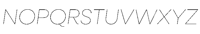 Klooster Thin Italic Font UPPERCASE