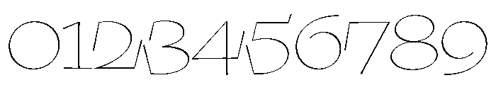 Klooster Thin Font OTHER CHARS