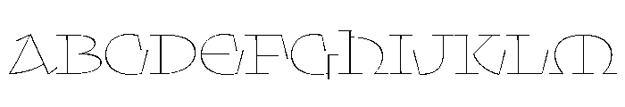 Klooster Thin Font UPPERCASE