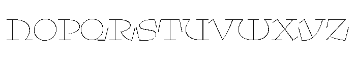 Klooster Thin Font UPPERCASE