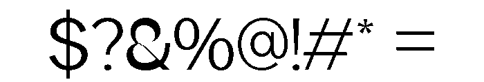 Klaft Extra Light Font OTHER CHARS