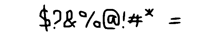 Klassic Memory Regular Font OTHER CHARS