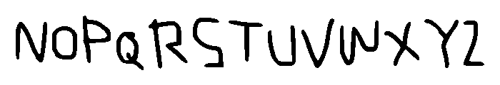 Klassic Memory Regular Font UPPERCASE