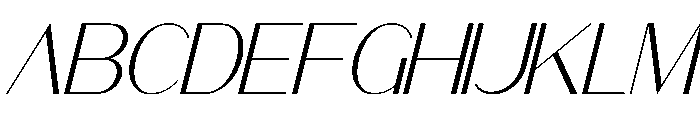Kleanna Italic Font UPPERCASE