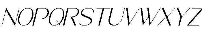 Kleanna Italic Font UPPERCASE