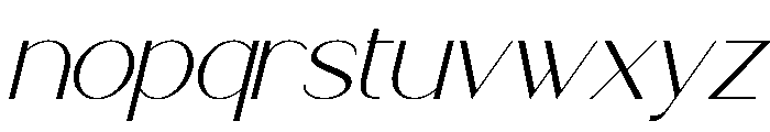 Kleanna Italic Font LOWERCASE