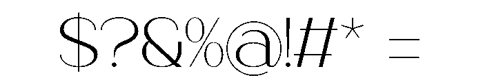 Kleanna Font OTHER CHARS