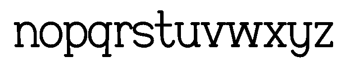 Klister Font LOWERCASE