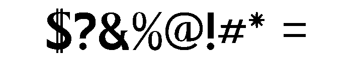 Klystron Font OTHER CHARS