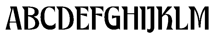 Klystron Font UPPERCASE