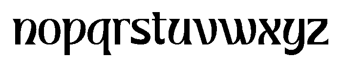 Klystron Font LOWERCASE