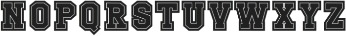 KL Letterman Regular otf (400) Font UPPERCASE
