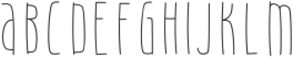 KLChirpingBirdsUltraThin otf (100) Font LOWERCASE