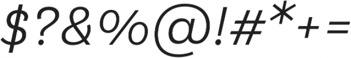 Klainy Regular Italic otf (400) Font OTHER CHARS