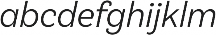 Klainy Regular Italic otf (400) Font LOWERCASE