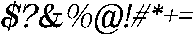 Klasiga Italic otf (400) Font OTHER CHARS
